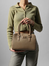 Satchel Grained Miniprix Beige grained DG5804-vue-porte
