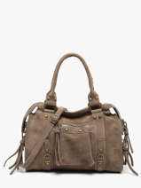 Shoulder Bag Velvet Leather Milano Brown velvet VE24094