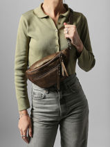 Belt Bag Miniprix Brown snake 19644-vue-porte