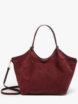 Sac Port paule Velvet Caviar Cuir Milano Rouge velvet caviar VC241110