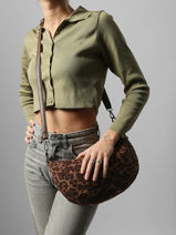 Shoulder Bag Leopard Miniprix Brown leopard L-vue-porte