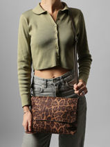 Shoulder Bag Leopard Miniprix Brown leopard L-vue-porte