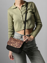 Crossbody Bag Leopard Miniprix Black leopard 19623-vue-porte