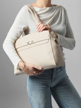 Sac Port� �paule Fae Re Valentino Blanc fae re VBS9AD01-vue-porte