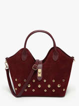 Handbag Velvet Studs Milano Red velvet studs VS25092