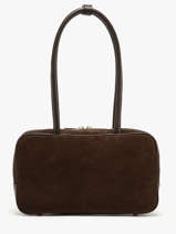Sac Port paule Velvet Caviar Milano Marron velvet caviar VC25093