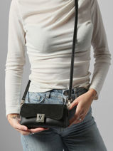 Crossbody Bag Evissa Valentino Black evissa VBS9009C-vue-porte