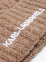 Beanie Karl lagerfeld Brown k essential A4W33012-vue-porte