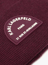 Beanie Rue St Guillaume Karl lagerfeld Violet rsg A4W33107-vue-porte