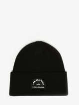 Beanie Rue St Guillaume Karl lagerfeld Black rsg A4W33107