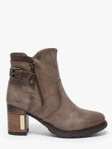 Bottines  Talon Mustang Beige women M0182004