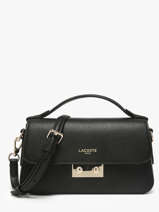 Sac Bandouli�re Champs Elysee Cuir Lacoste Noir champs elysee NF5099PH