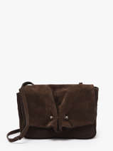 Sac Bandoulire Leather Cuir Biba Marron leather HAZ1L