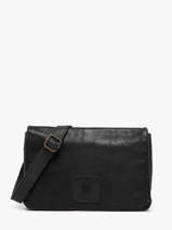 Sac Bandoulire Heritage Cuir Biba Noir heritage BT33