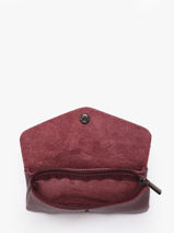 Porte-monnaie Cuir Milano Rouge caviar CA23113-vue-porte