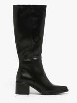 Heeled Boots In Leather Mjus Black women L39303