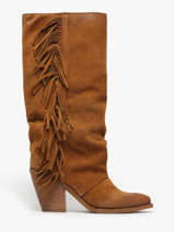 Bottes � Talon Metisse Marron accessoires XD1040