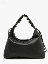 Shoulder Bag Leather Leather Biba Black leather KIB1L