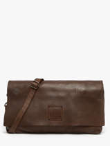 Sac Bandouli�re Heritage Cuir Biba Marron heritage BT5