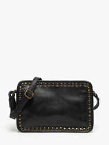 Shoulder Bag Leather Leather Biba Black leather RAL1L