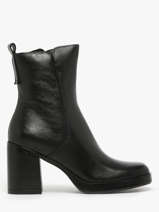 Bottines � Talon En Cuir Mjus Noir women P96212
