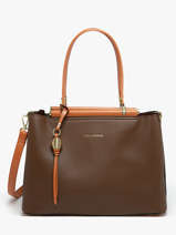 Sac  Main Azalie Ted lapidus Marron azalie TLHF9584