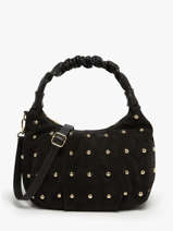 Sac Port� �paule Velvet Studs Milano Noir velvet studs VS25094