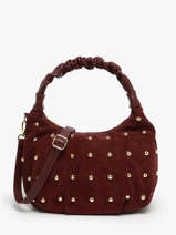 Shoulder Bag Velvet Studs Milano Red velvet studs VS25094