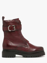 Boots In Leather Mjus Red women L97202