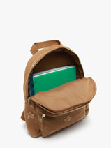 Sac  Dos 1 Compartiment Roxy Marron back to school RJBP4935-vue-porte