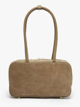 Shoulder Bag Velvet Caviar Leather Milano Beige velvet caviar VC25093
