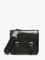 Sac Bandoulire Eclipse Cuir Paul marius Noir eclipse SACOSECL