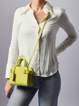 Crossbody Bag Emily Leather Le tanneur Yellow emily TEMI1630-vue-porte