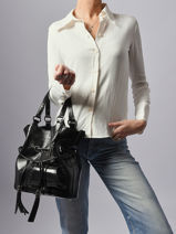 Satchel Premier Flirt Leather Lancel Black premier flirt A13768-vue-porte