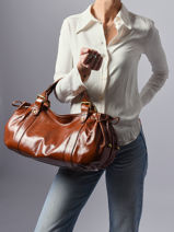 Shoulder Bag Premium Leather Gerard darel Brown premium DCS01419-vue-porte