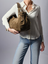 Shoulder Bag Chiara Leather Gerard darel Green chiara DCS84407-vue-porte