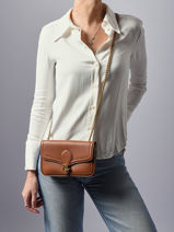 Shoulder Bag Bradley Leather Lauren ralph lauren Brown bradley 32977374-vue-porte