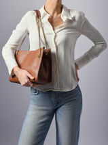 Shoulder Bag Bradley Leather Lauren ralph lauren Brown bradley 31980173-vue-porte