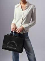 Satchel Rsg Karl lagerfeld Black rsg A4W50011-vue-porte