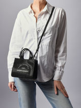 Mini Tote Rue St Guillaume Strass Karl lagerfeld Black rsg A4W50014-vue-porte