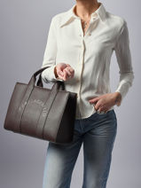 Sac Port Main Rsg Polyurethane Karl lagerfeld Marron rsg A4W30264-vue-porte