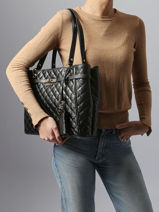 Shoulder Bag Idra Guess Black idra GG815725-vue-porte