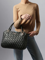 Sac Port� �paule Valla Guess Noir valla QG812222-vue-porte