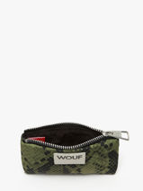Coin Purse Wouf Green cobra PW250019-vue-porte