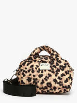 Sac Bandoulire Feline Polyester Recycl Wouf Marron feline BB250020