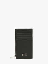 Porte-cartes Cuir Hugo boss Noir grained HLK518A