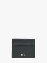 Card Holder Leather Hugo boss Blue grained HLC416N
