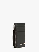 Porte-cartes Cuir Hugo boss Noir iconic HLK521A-vue-porte