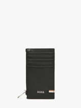 Porte-cartes Cuir Hugo boss Noir iconic HLK521A