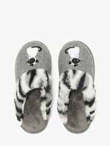 Slippers Isotoner Gray women 97357